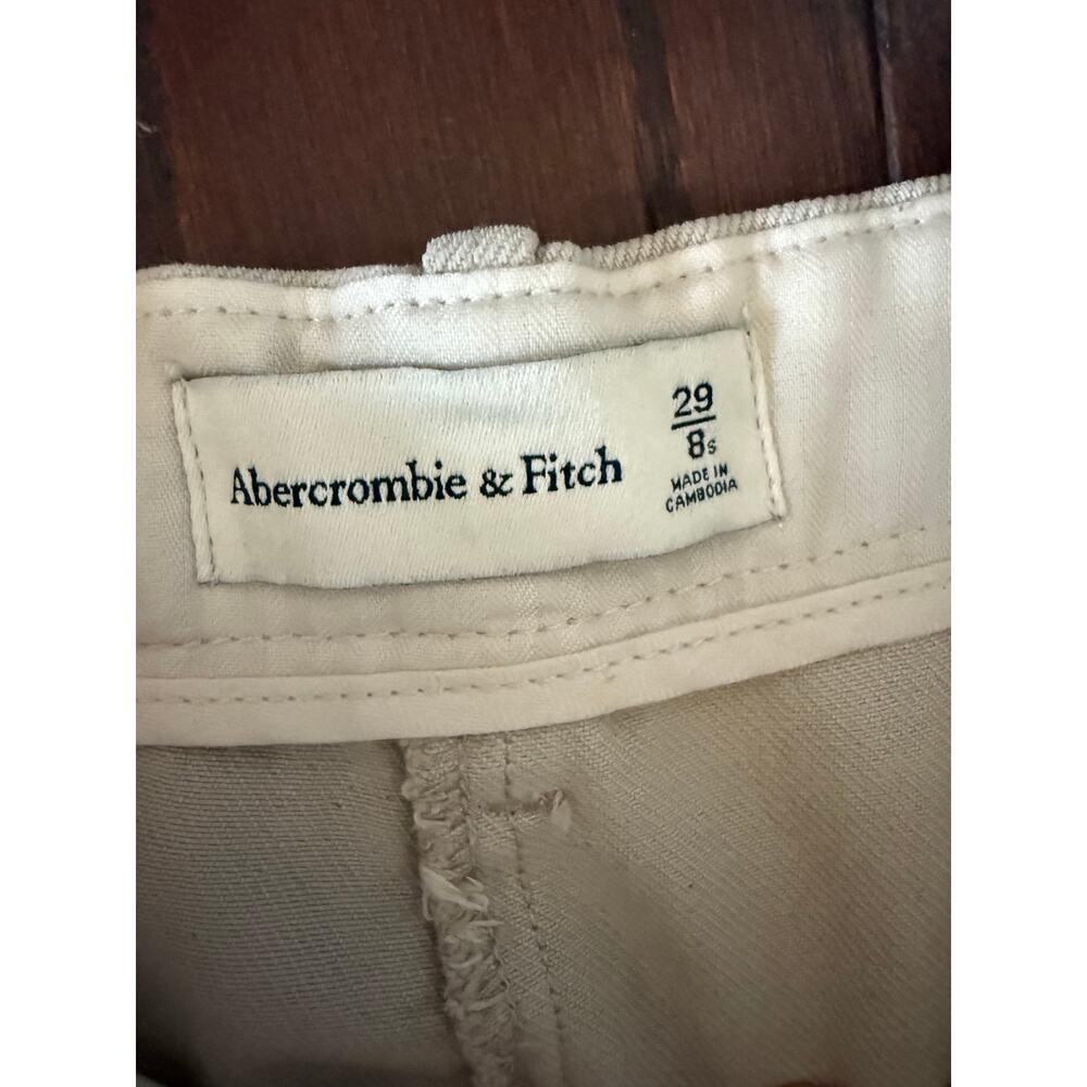 Abercrombie and Fitch | women’s high rise wide leg pleated pants cotton 29/8 S - Picture 6 of 12